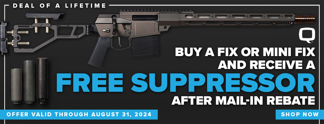 Q Firearm Free Suppressor - Rebate